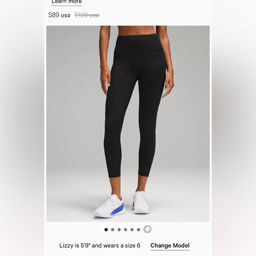Lululemon Fast and Free High-Rise Tight 25"